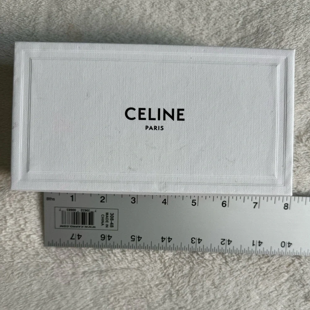 Celine Authentic Gift Jewellery Sunglasses Box Empty EUC Black White Storage